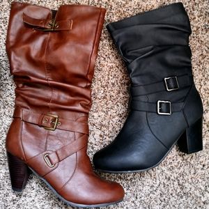 Never worn, two pairs of boots.